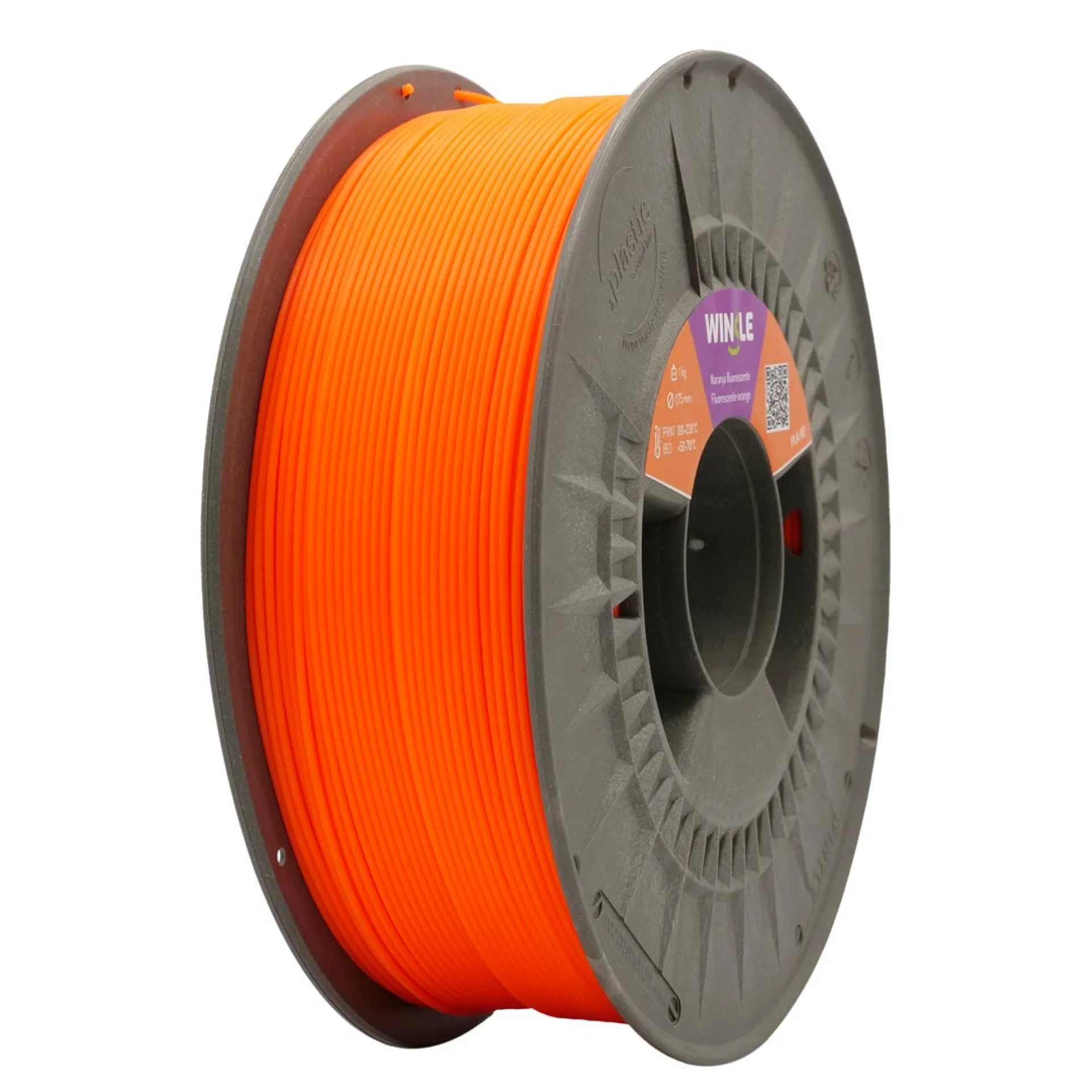 Bobina_PLA FLUORESCENTE_Naranja Eléctrico