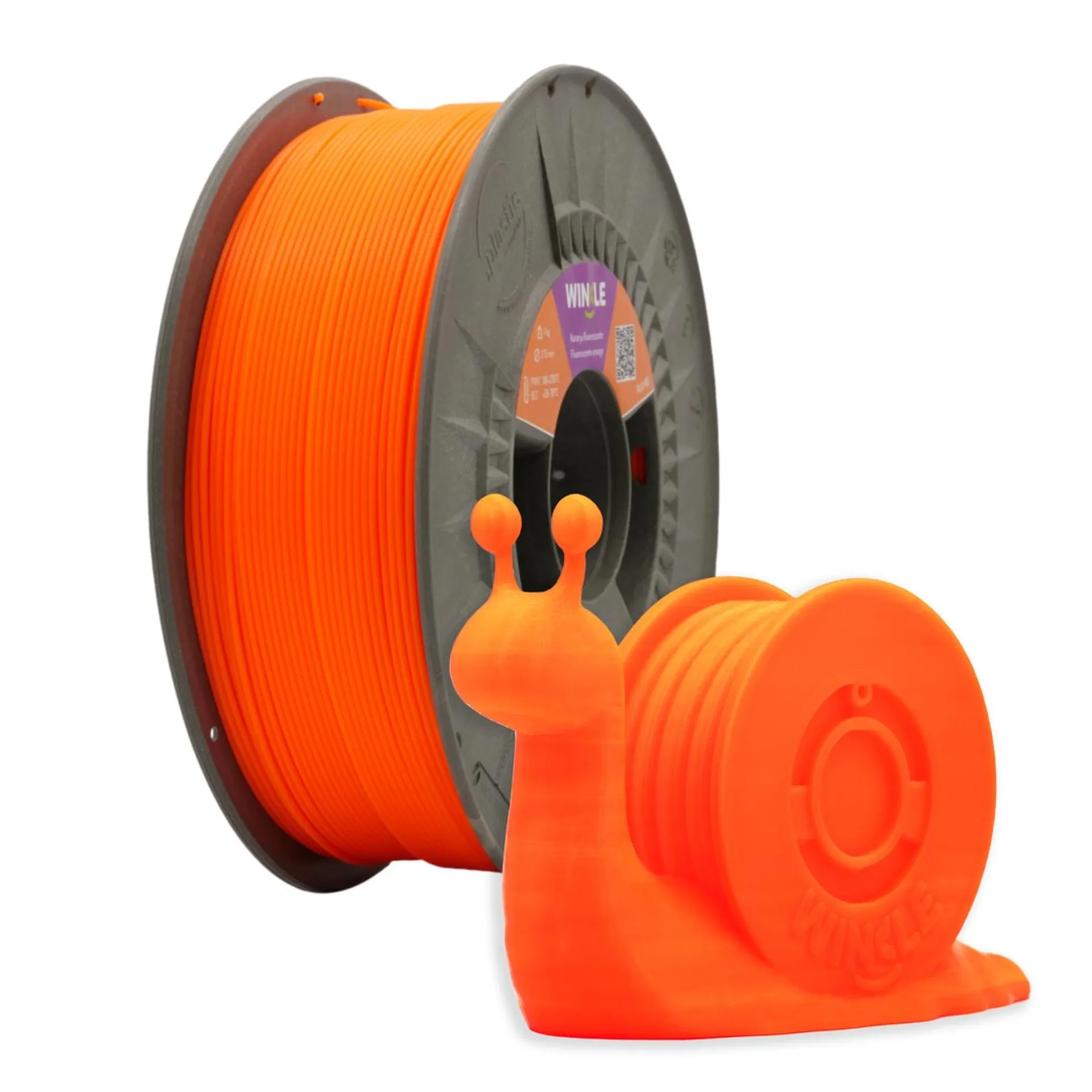 Bobina+Winklelin_PLA FLUORESCENTE_Naranja Eléctrico