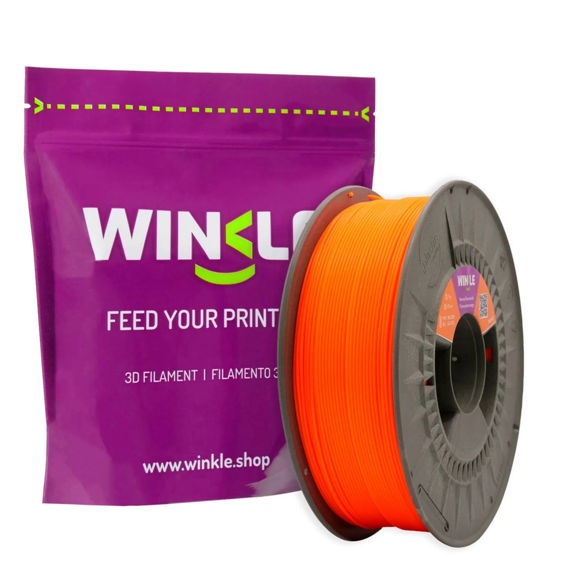 Bobina+packaging_PLA FLUORESCENTE_Naranja Eléctrico