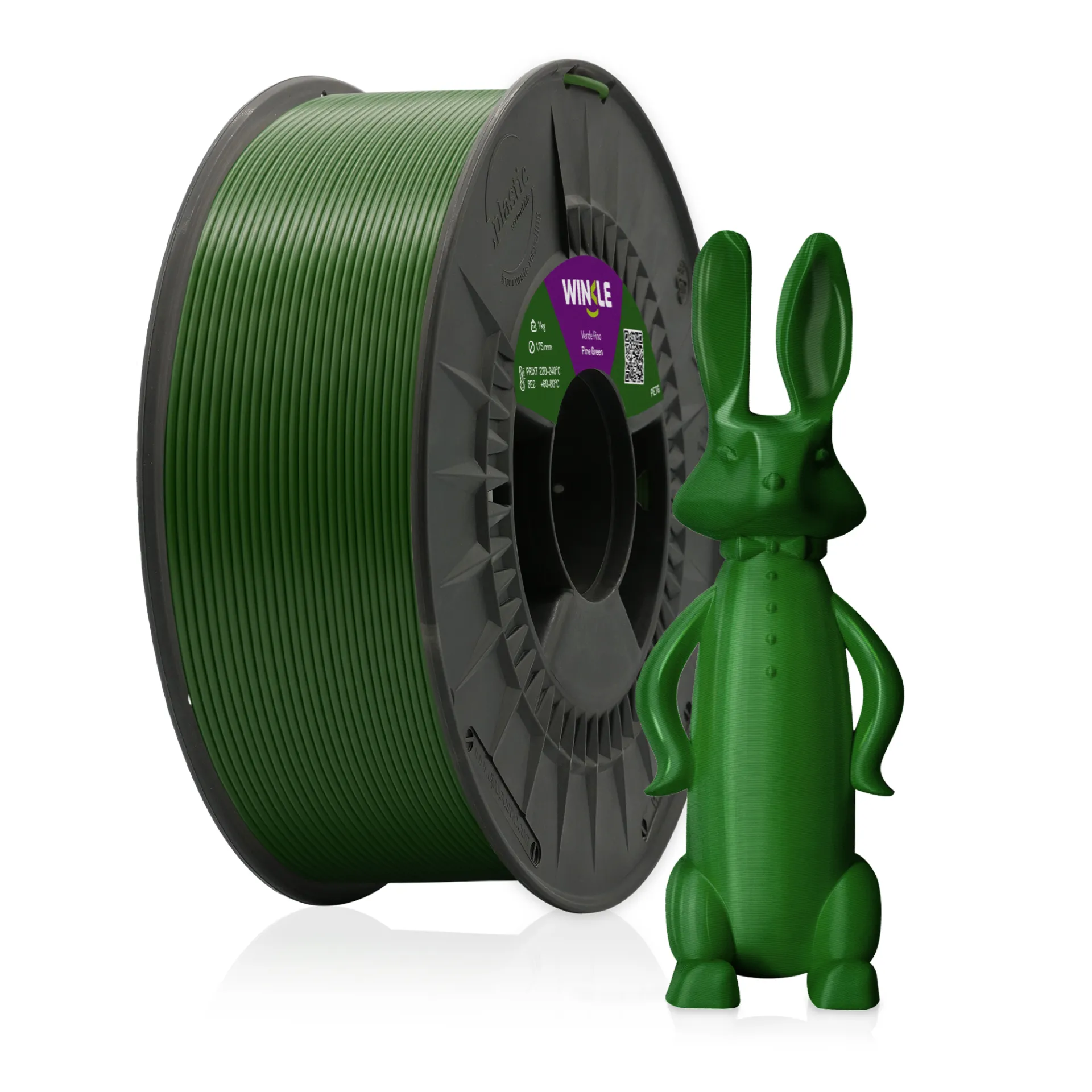 Bobina+Pieza_PETG_Verde Pino_Winkle