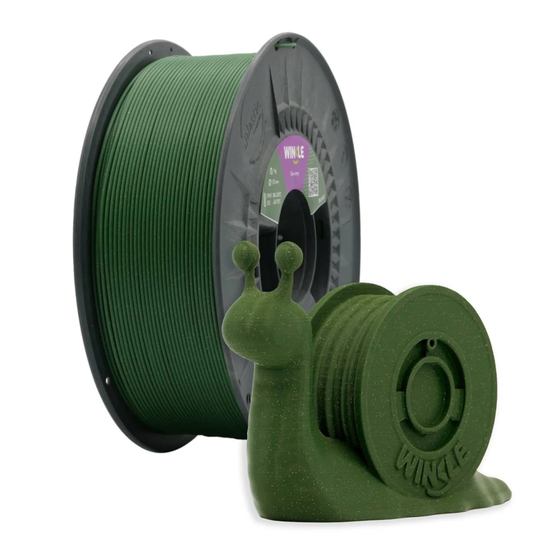 Bobina+Winklelin_PLA GLITTER_Verde Militar